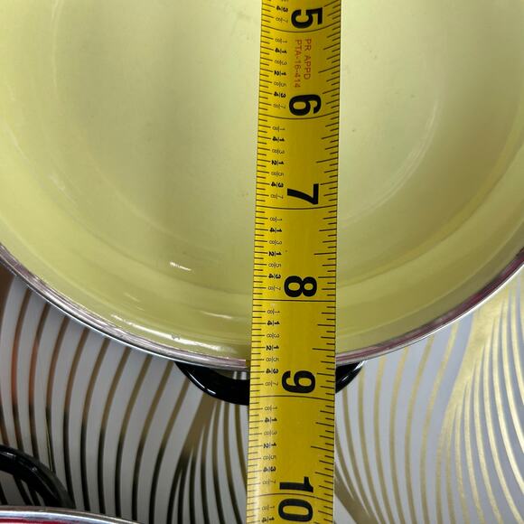Vintage Mid Century Modern Emo Celje Double Handled Enamel Sauté Pans Set of 3 - Picture 12 of 16